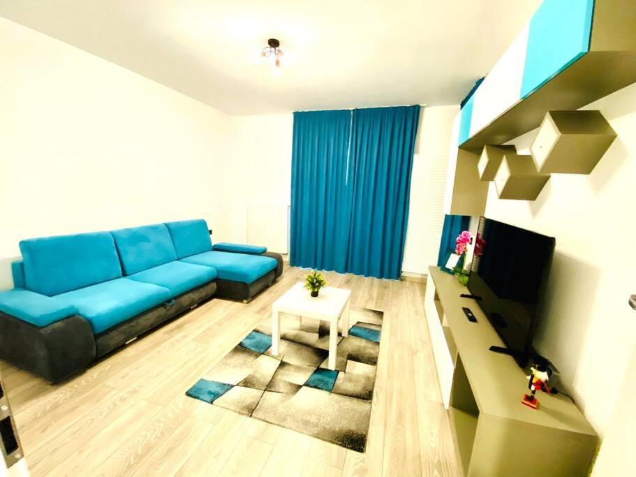 Apartamento Blue Plaza Studio Bucarest Exterior foto